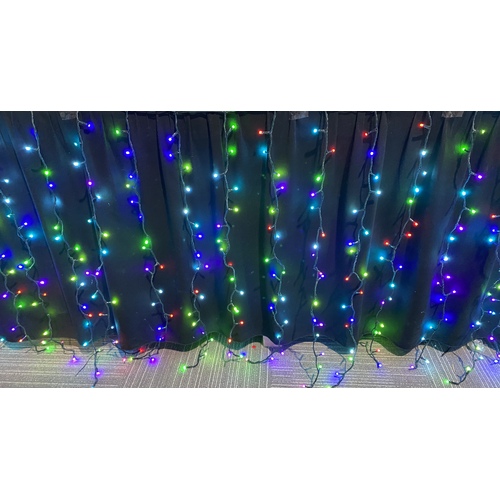 10M RGB LED Curtain- 90cm drop - FREE SHIPPING