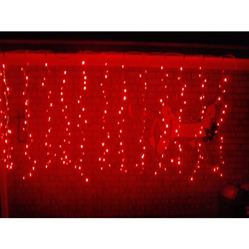 Red Curtain Light 3M x 2M -FREE SHIPPING