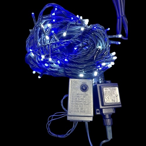 10m Blue and White LED String