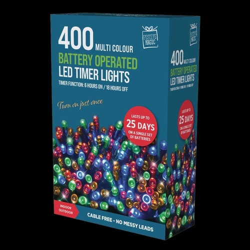 31.9m Battery Multi Lights -  400 Bulbs 