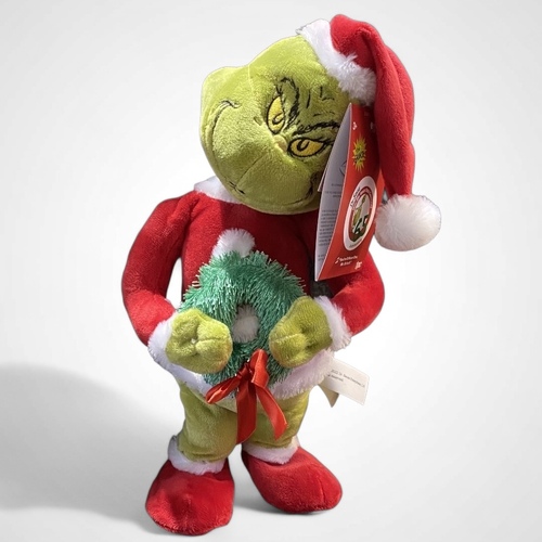 32cm Side Stepper Grinch with Wreath