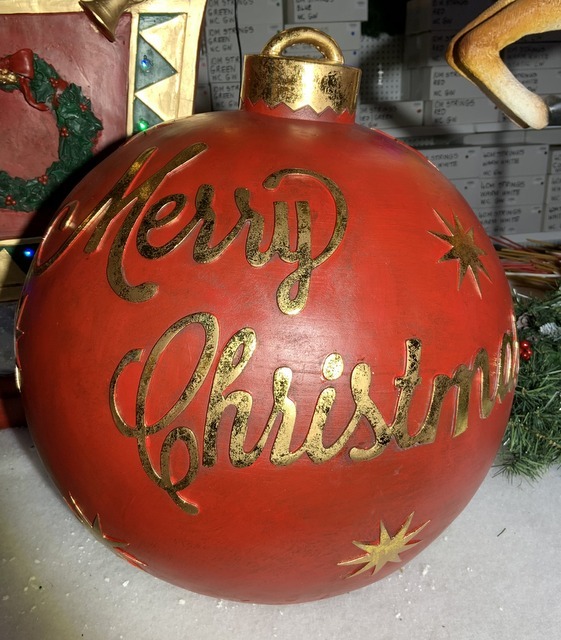 21&quot; Outdoor Merry Christmas Bauble