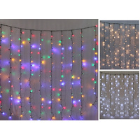 LED Battery Operated Curtain Light - White