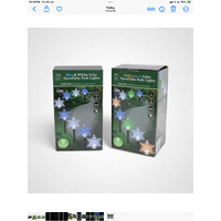 Multi Solar Snowflake Path Lights - 8   piece