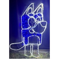 Blue Dog Rope Light Motif