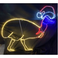 Christmas Cassowary Rope Light Motif