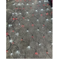 3m x 1.5m Red and White Net