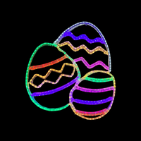 Easter Eggs Rope Light Motif - Preorder for 2025