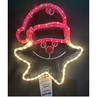Smiley Star with Hat Rope Light Motif  