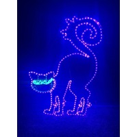 Halloween Cat Rope Light Motif 