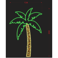 Palm Tree Rope Light Motif -PREORDER 