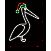 Christmas Pelican Rope Light Motif 