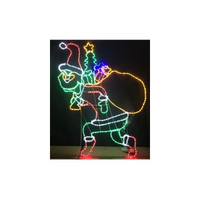 Grinch with Sack Rope Light Motif