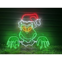 Peeping Grinch Rope Light Motif