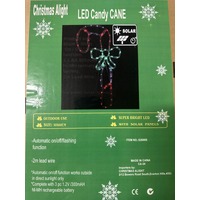 Solar Christmas Candy Cane Rope Light Motif