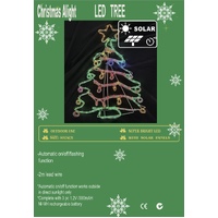 Solar Christmas Tree Rope Light Motif 