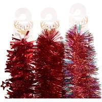 2m Red Star Tinsel