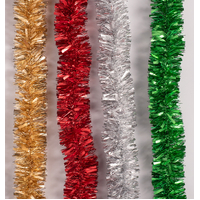 2m Emerald Christmas Tinsel