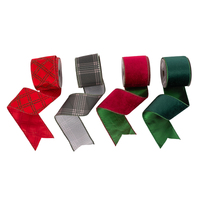 63mm Green & Red Ribbon (C)