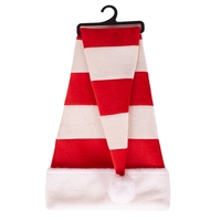 Long Red & White Santa Hat