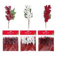 17cm Red Berry Pick (5pk) - AVAILABLE OCTOBER 2024