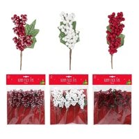 17cm Red/Snow Berry Pick (5pk) 