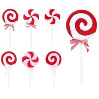 Giant Velvet Candycane Lollipop B - AVAIL OCT 2024