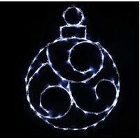 60cm Cool White Twinkle Bauble