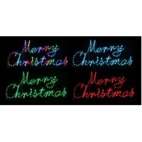 RGB Lightshow Merry Christmas sign 