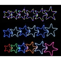 6 Multi Stars Rope Light Motif 