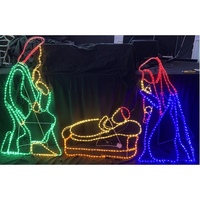 3 Piece Nativity Rope Light Motif 