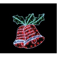 Large Flashing PVC Bells Rope Light Motif