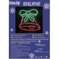 Neon Bell Rope Light Motif - PREORDER