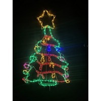 Solar Christmas Tree Rope Light Motif 