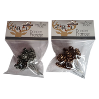 Silver Pine Cone Picks 10pk