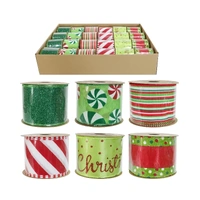 63mm Christmas Candy Ribbon 2.7m Christmas 