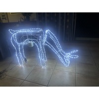 3D Feeding Reindeer with Motor Rope Light Motif