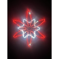 64cm Red/White North Star Motif 