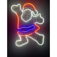 70cm Neon Dancing Santa Rope Light Motif