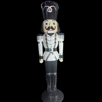 Nutcracker Soldier 6 foot  -White/Silver/Black