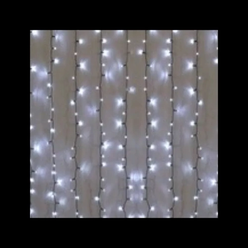 LED Battery Operated Curtain Light - White