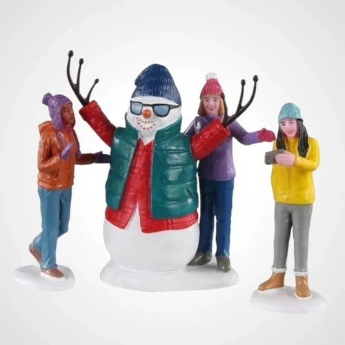 Lemax Snowman Selfie, Set of 3