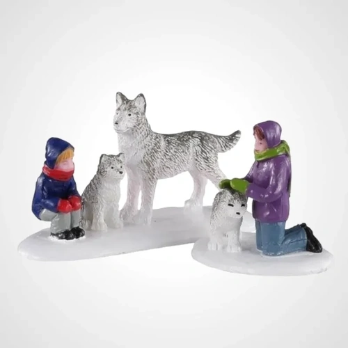 Lemax Future Sled Dogs, Set of 2