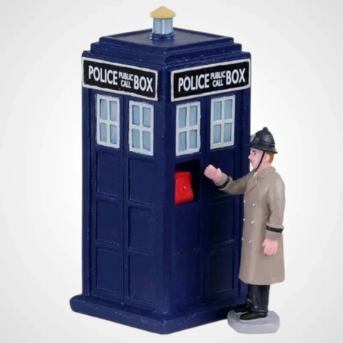 Lemax Police Call Box - Set of 2