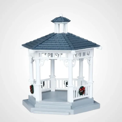 Lemax Plastic Gazebo with Decorations