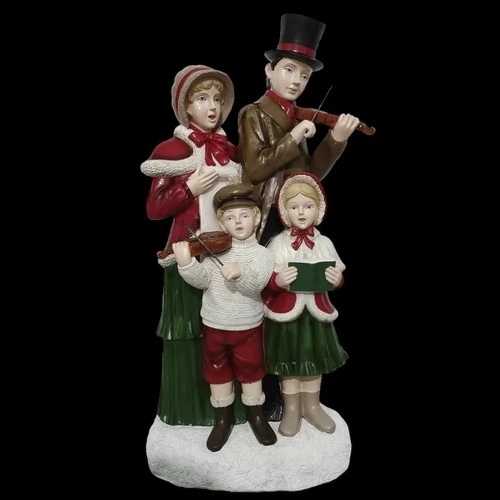 Resin Caroler Family (4 figures together) 