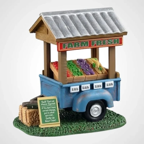 Lemax Farm Fresh Vegetable Trailer 