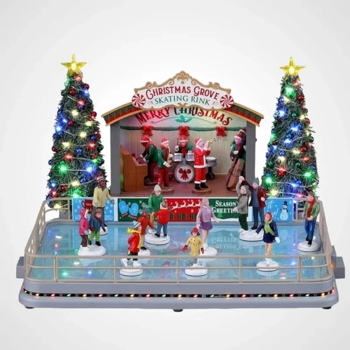 Lemax Christmas Grove Skating Rink 