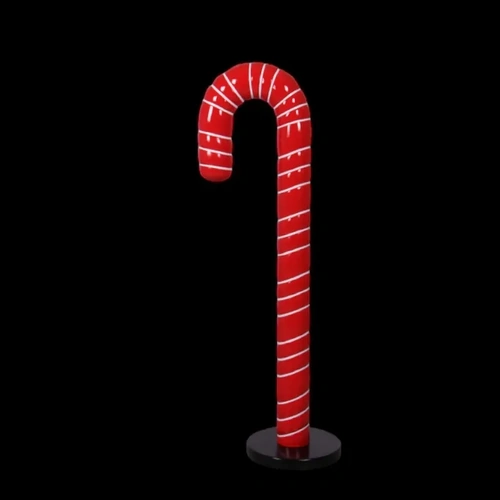 4' Resin Candy Cane on Stand 