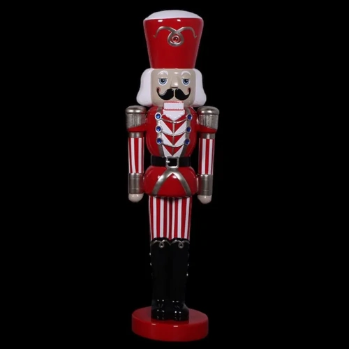 6' Nutcracker Soldier - candy striped 